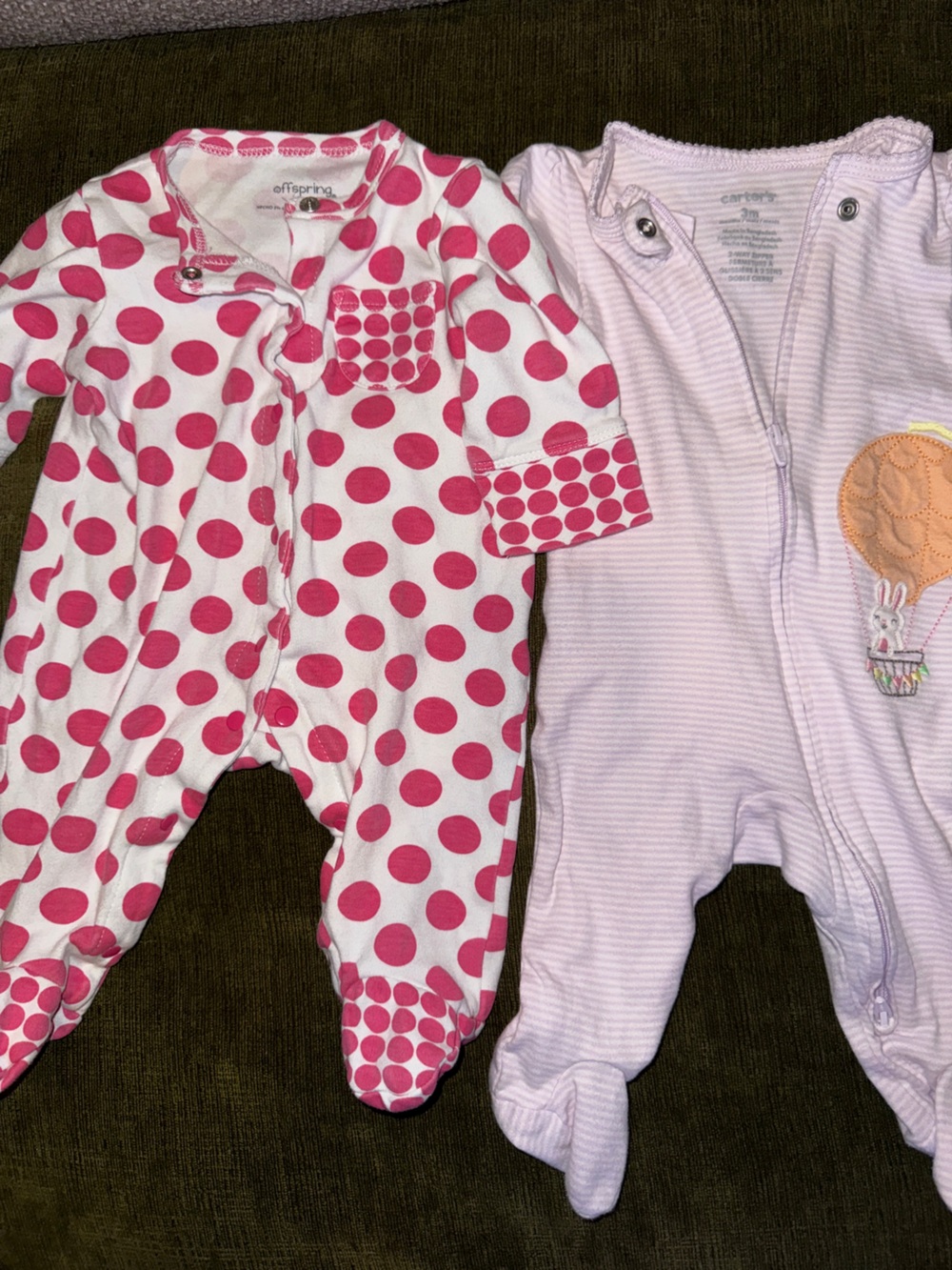 Set of 4 Baby Girl Jammies - Picture 2 of 6